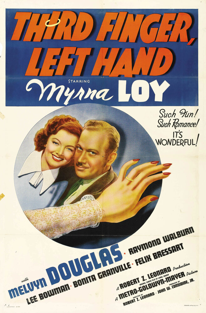Третий палец, левая рука (1940) постер