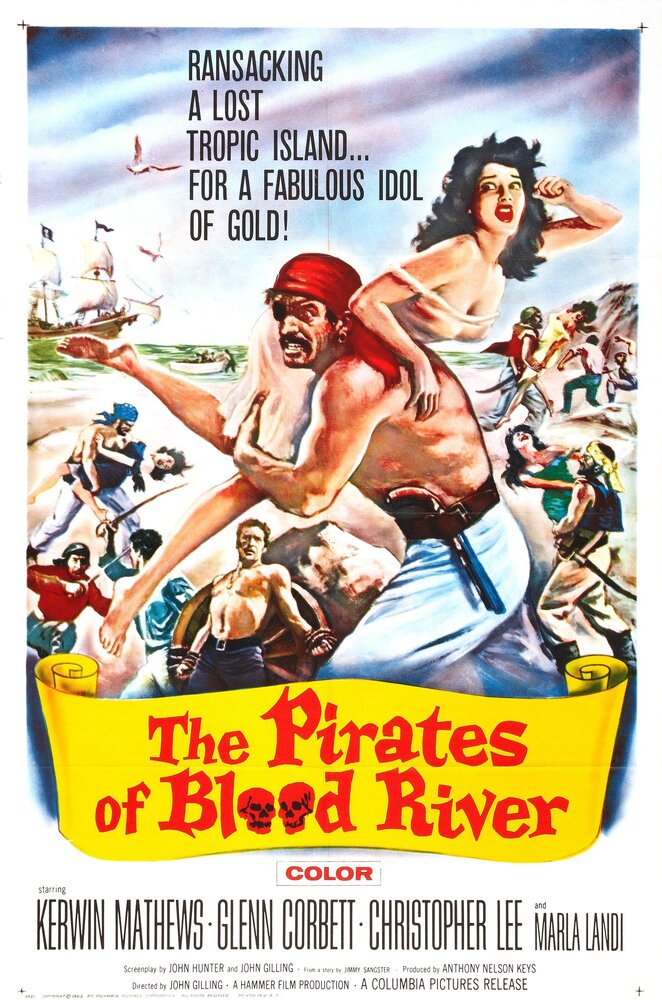 Пираты кровавой реки (1962) постер
