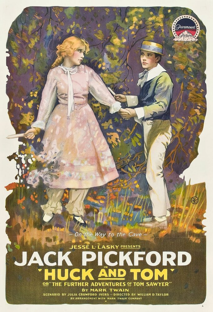 Гек и Том (1918) постер
