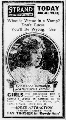 Добродетельная соблазнительница (1919) постер