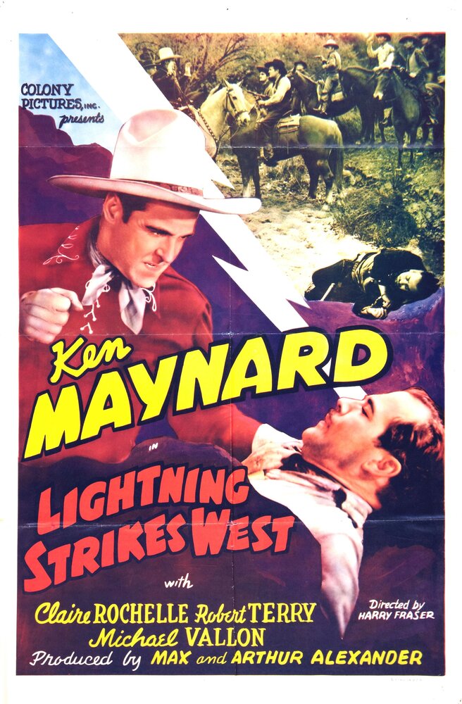Lightning Strikes West (1940) постер