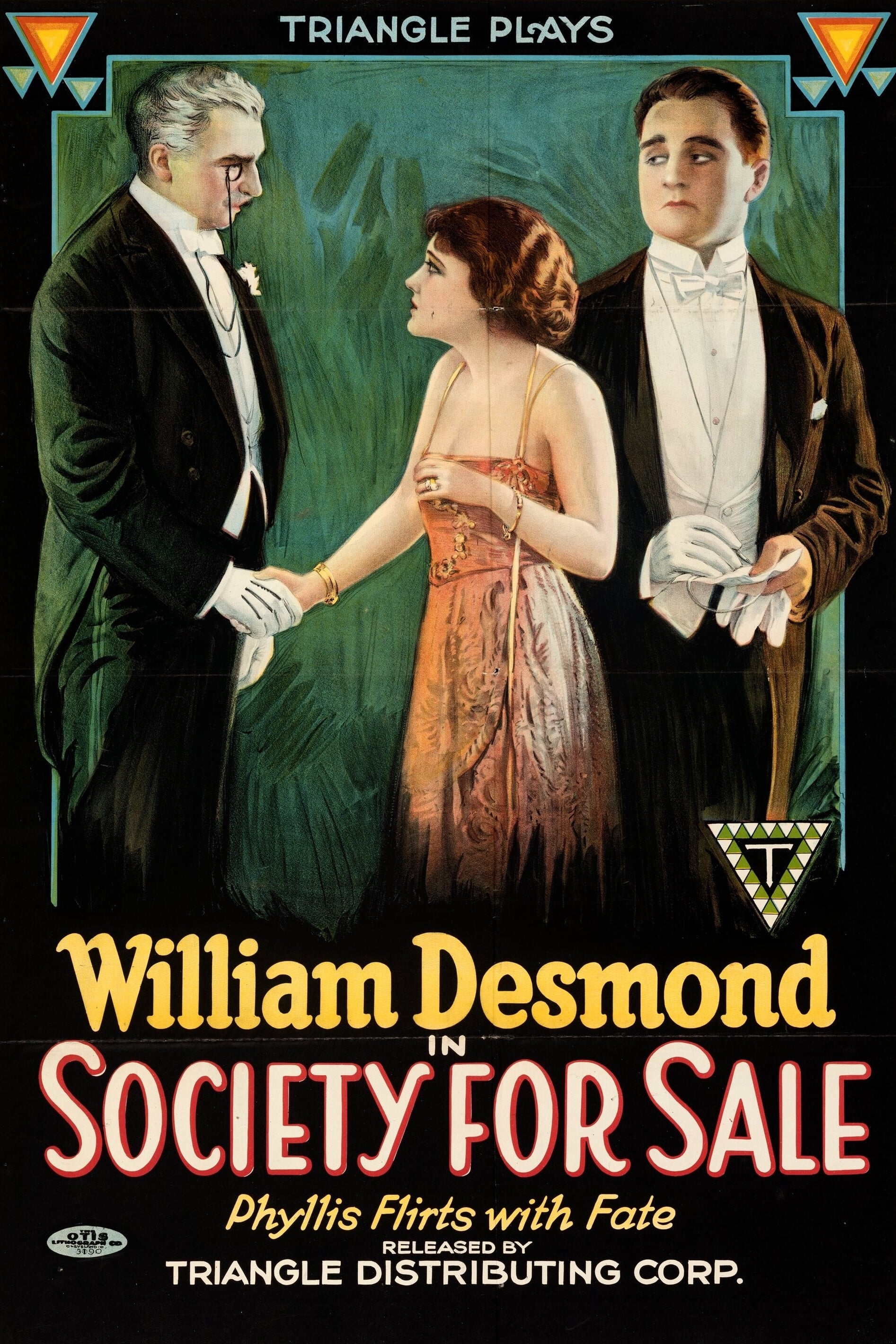 Общество на продажу (1918) постер