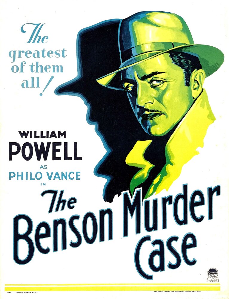 Дело об убийстве Бенсона (1930) постер