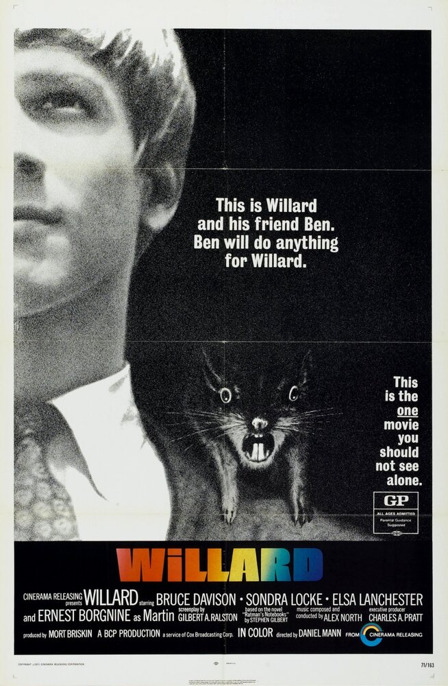 Уиллард (1971) постер