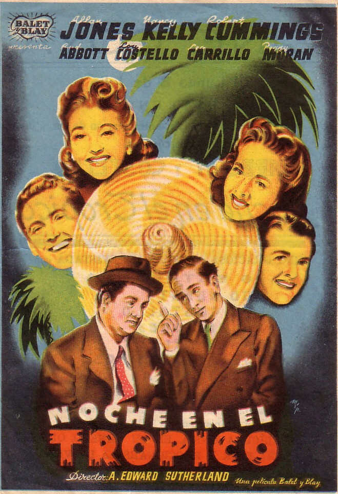 Одна ночь в тропиках (1940) постер