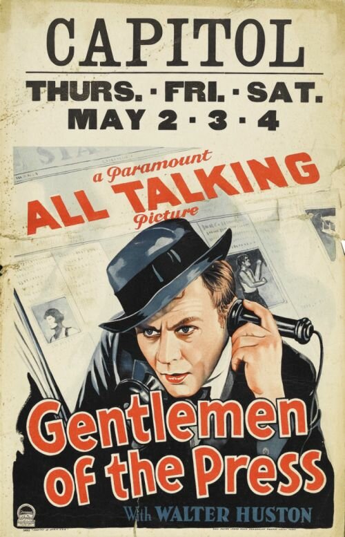 Gentlemen of the Press (1929) постер