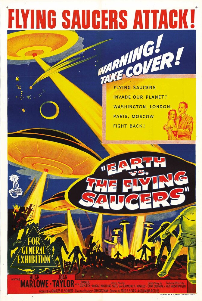 Земля против летающих тарелок (1956) постер
