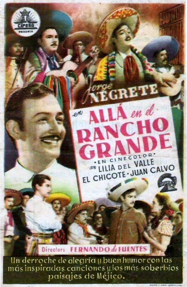 Allá en el Rancho Grande (1949) постер