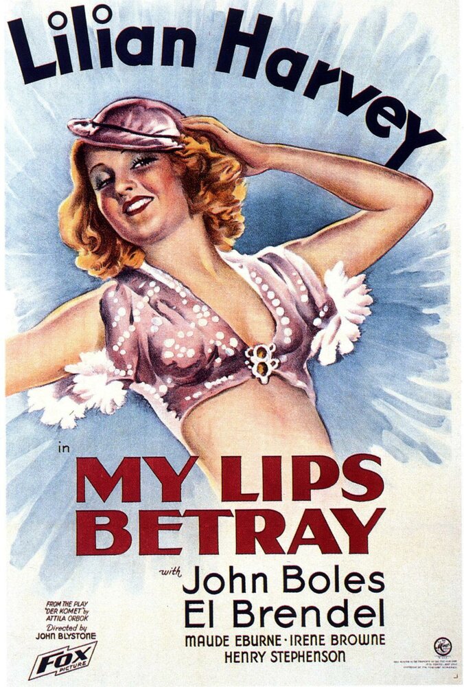 My Lips Betray (1933) постер