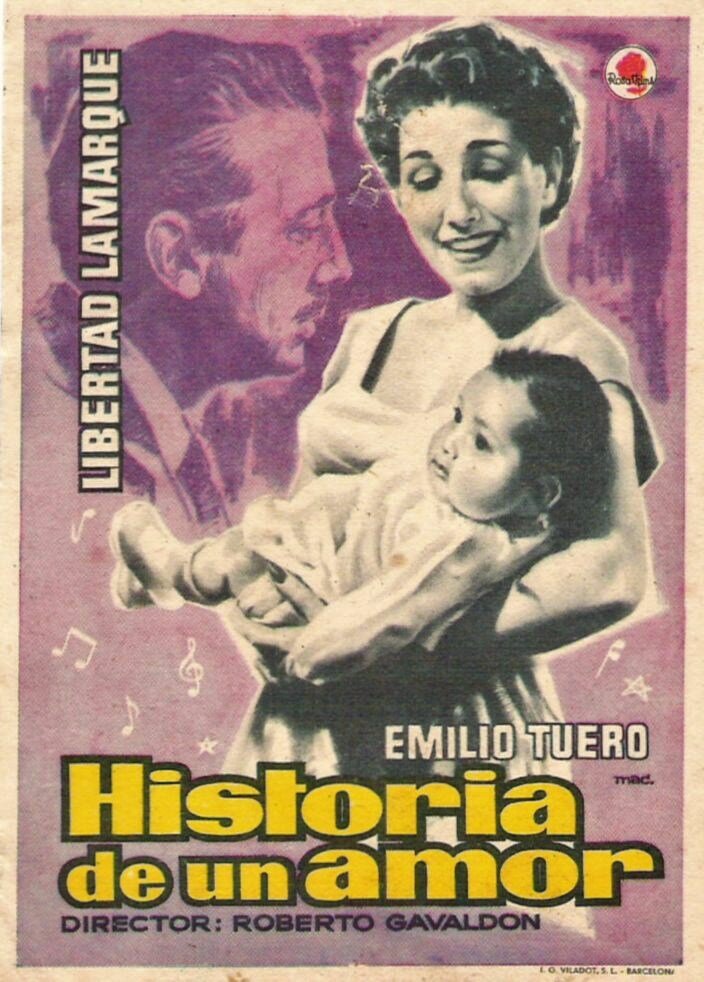 Historia de un amor (1956) постер
