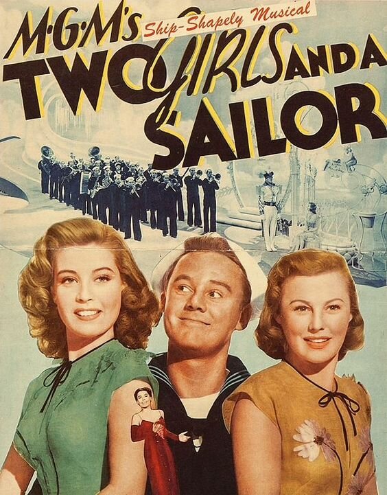Две девушки и моряк (1944) постер
