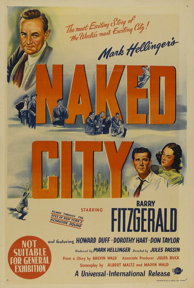 Обнаженный город (1948) постер