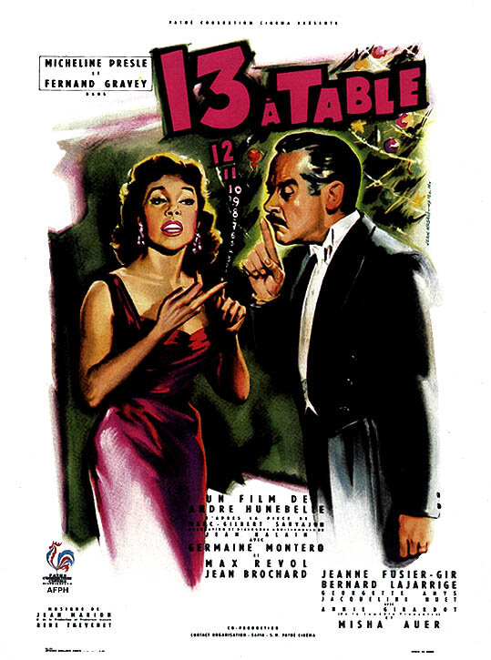 Тринадцать за столом (1955) постер