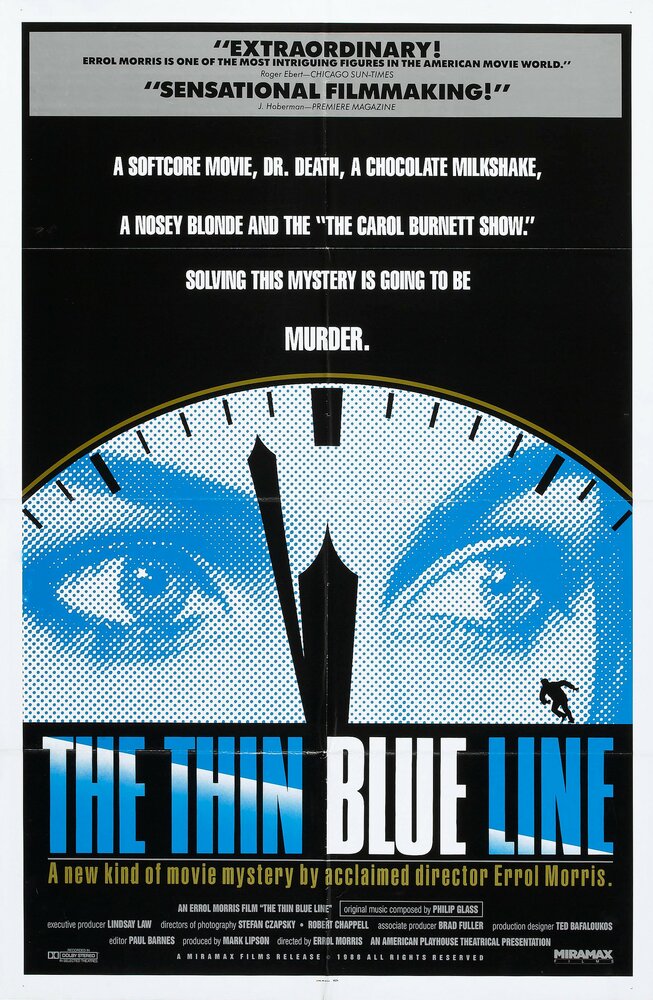 Тонкая голубая линия (1988) постер