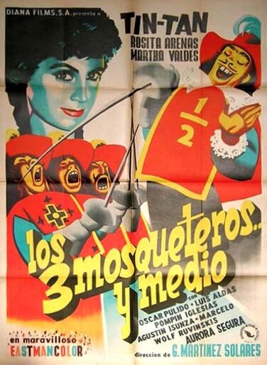 Три с половиной мушкетёра (1957) постер