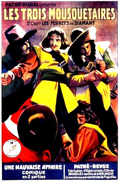 Три мушкетёра (1921) постер