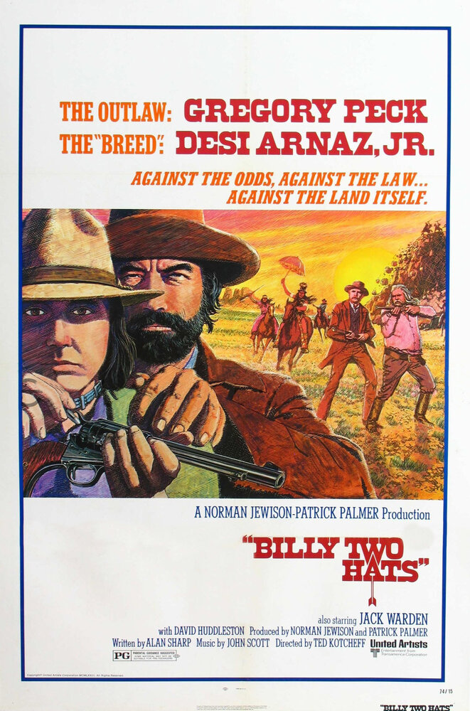 Билли-две шляпы (1974) постер