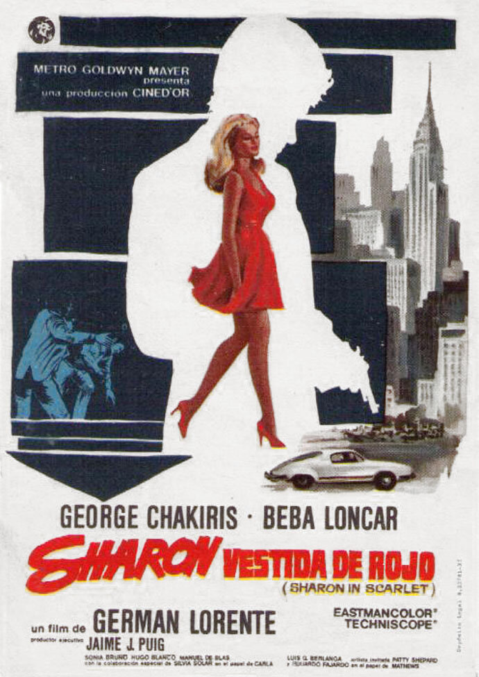 Sharon vestida de rojo (1969) постер