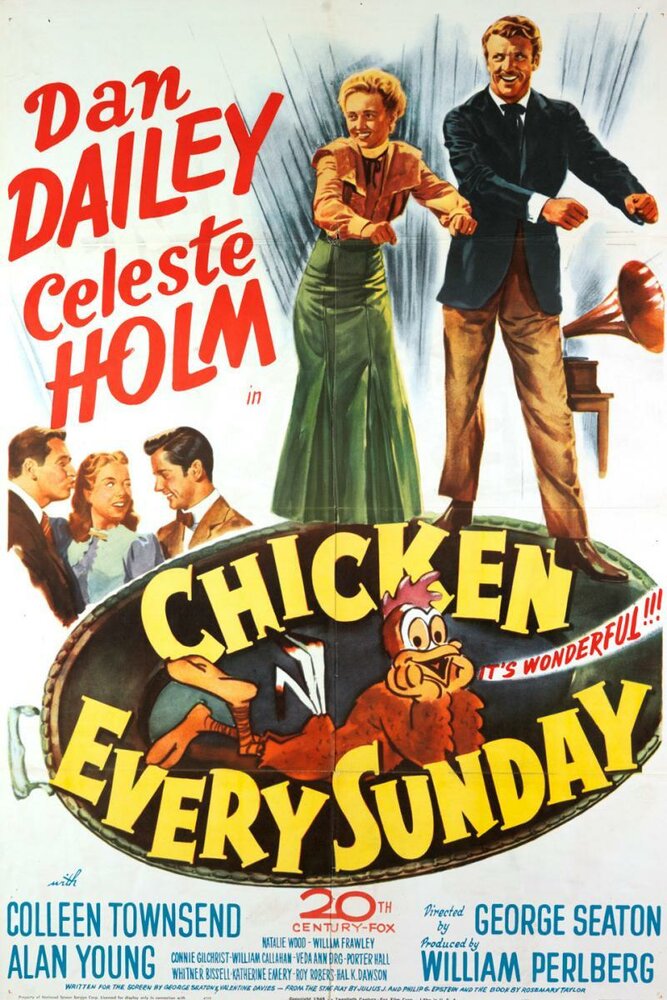 Цыплёнок каждое воскресенье (1949) постер
