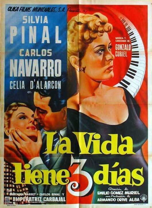 La vida tiene tres días (1955) постер
