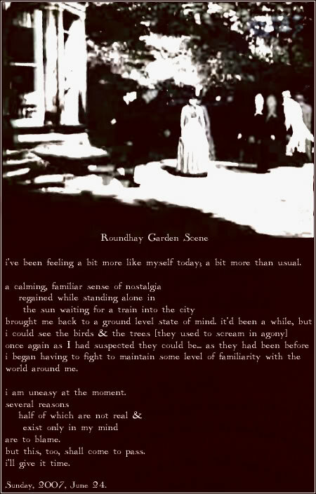 Сцена в саду Роундхэй (1888) постер